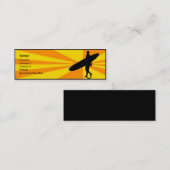 Surfer Mini Visitenkarte (Vorne/Hinten)