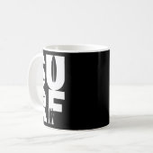 Surfer mit Surfboards in Surf Wave Rider und Idee Kaffeetasse (Vorderseite Links)