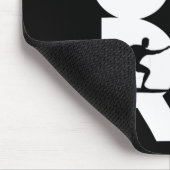 Surfer mit Surfboards in Surf Wave Rider und Idee Mousepad (Ecke)