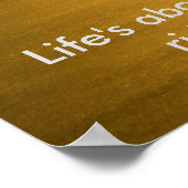 Surfer mit Zitat-Poster Poster (Ecke)