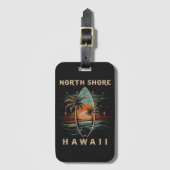 Surfer North Shore Hawaii Gepäckanhänger (Vorderseite Vertikal)