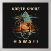 Surfer North Shore Hawaii Poster (Vorne)