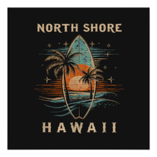 Surfer North Shore Hawaii Poster