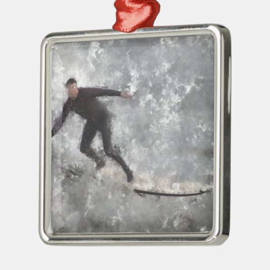 Surfer Ornament Aus Metall (Links)