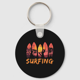 Surfer Ozean Wassersport - Surfboard Wellen Surfen Schlüsselanhänger