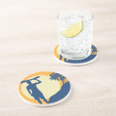 Surfer, Palmen, Klippen, Sonne, Mond, Getränkeuntersetzer (Seite)