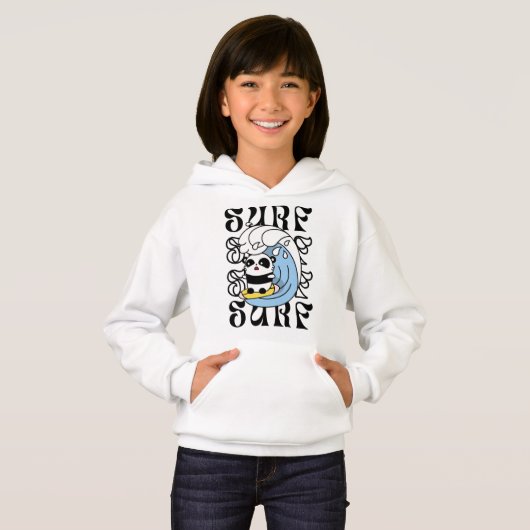 Surfer Panda Hoodie (Vorne ganz)