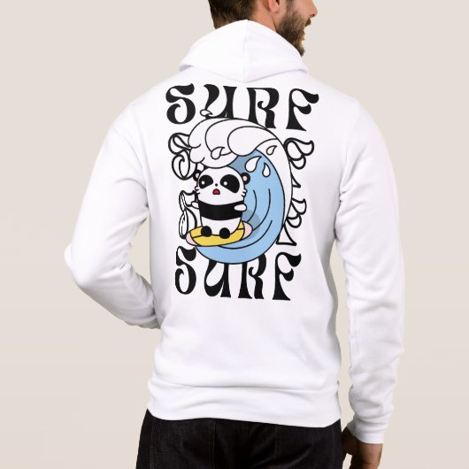 Surfer Panda Hoodie (Rückseite)