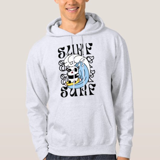 Surfer Panda Hoodie (Vorderseite)