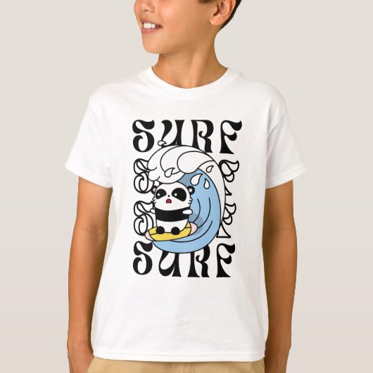 Surfer Panda T-Shirt (Vorderseite)
