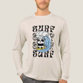 Surfer Panda Tri-Blend Shirt (Vorderseite)