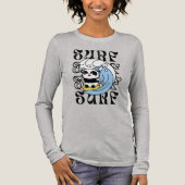 Surfer Panda Tri-Blend Shirt (Vorderseite)