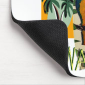 Surfer Papagei Mousepad (Ecke)