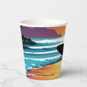 Surfer Pappbecher (Vorderseite)