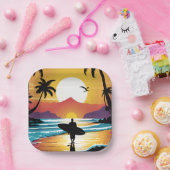 Surfer Pappteller (Party)