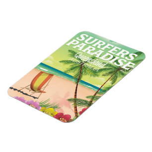 Surfer-Paradies Queensland Australien Magnet
