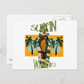 Surfer Parrot Postkarte (Vorne/Hinten)