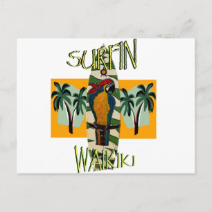Surfer Parrot Postkarte