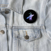 Surfer Pinguin Surfbrett Surfen Lustig Niedlich Su Button (Beispiel)