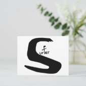 Surfer Postkarte (Stehend Vorderseite)