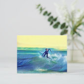 Surfer Postkarte (Stehend Vorderseite)