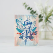 Surfer Postkarte (Stehend Vorderseite)