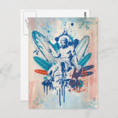 Surfer Postkarte (Vorne/Hinten)