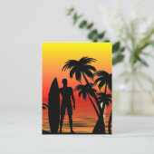 Surfer Postkarte (Stehend Vorderseite)