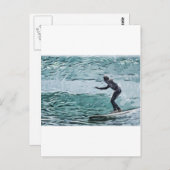 Surfer Postkarte (Vorne/Hinten)