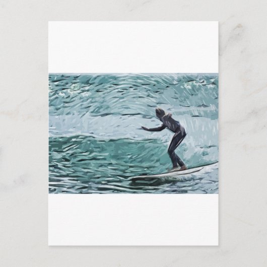Surfer Postkarte (Vorderseite)