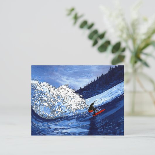 Surfer Postkarte (Stehend Vorderseite)