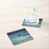 Surfer Rechteckiger Pappuntersetzer (Vor Ort)