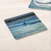 Surfer Rechteckiger Pappuntersetzer (angewinkelt)