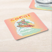 Surfer Rechteckiger Pappuntersetzer (angewinkelt)