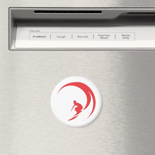 Surfer Red Magnet (In Situ (Geschirrspüler))