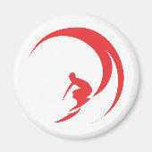 Surfer Red Magnet (Vorne)