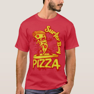 Surfer Retro Pizza Boy 1634 T-Shirt