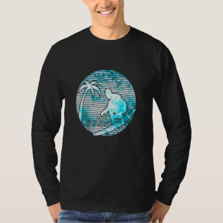 Surfer Retro Sonne Vintage Surfen Surfbrett Strand T-Shirt