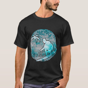 Surfer Retro Sonne Vintage Surfen Surfbrett Strand T-Shirt