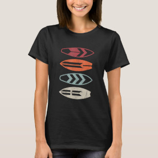 Surfer Retro-Surfboards Vintage-Surfer Surfbrett T-Shirt