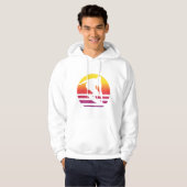 Surfer Retro Surfing Sunset Hoodie (Vorne ganz)