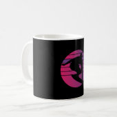 Surfer Retro Surfing Sunset Kaffeetasse (Vorderseite Links)