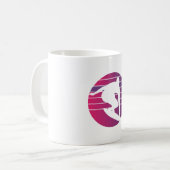 Surfer Retro Surfing Sunset Kaffeetasse (Vorderseite Links)