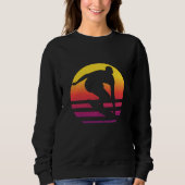 Surfer Retro Surfing Sunset Sweatshirt (Vorderseite)