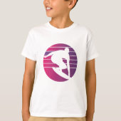 Surfer Retro Surfing Sunset T-Shirt (Vorderseite)
