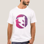 Surfer Retro Surfing Sunset T-Shirt (Vorderseite)
