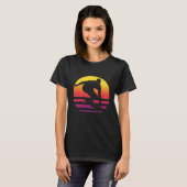 Surfer Retro Surfing Sunset T-Shirt (Vorne ganz)