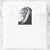Surfer Runder Aufkleber (Tasche)