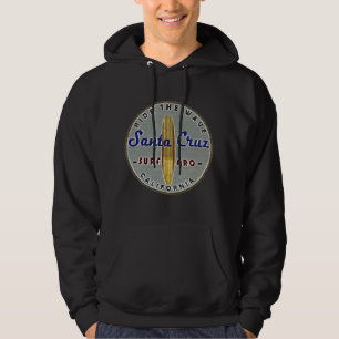 Surfer Santa Cruz Vintage Retro Abgenutzt Hoodie