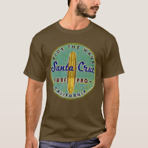 Surfer Santa Cruz Vintage Retro Abgenutzt T-Shirt